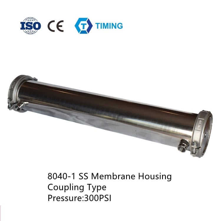8040 Stainless Steel RO Membrane Housing 